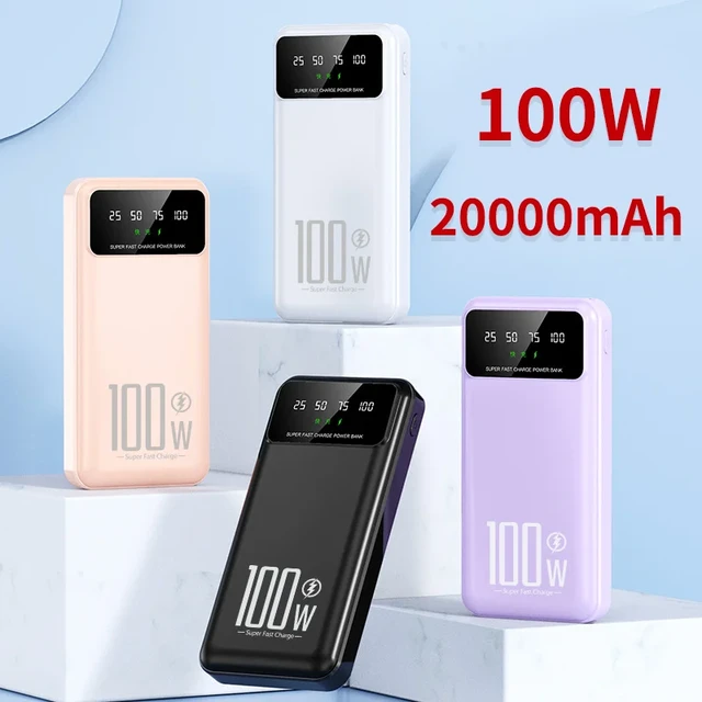 Powerbank 20000mAh pour iPhone, Samsung, Xiaomi - Gravity 20