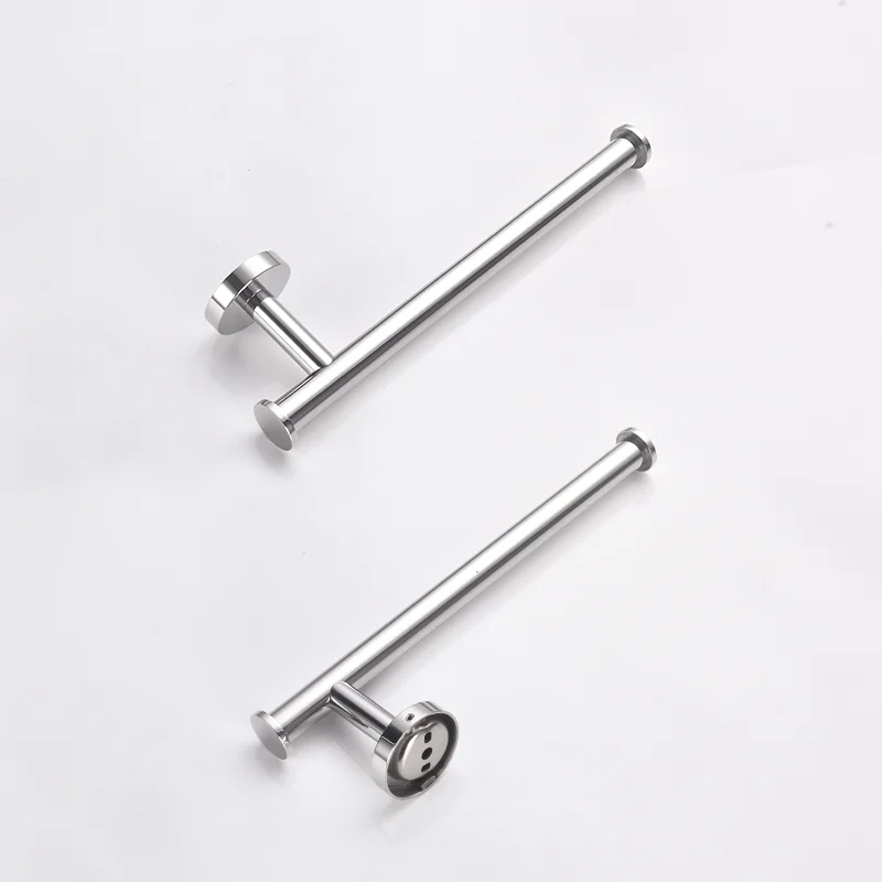 Bathroom hardware accessories toilet paper holder towel hook Chrome Stainless Steel Wall Hook Multifunctional Towel Hook Toilet Paper Holder Towel Bar Bathroom Accessories