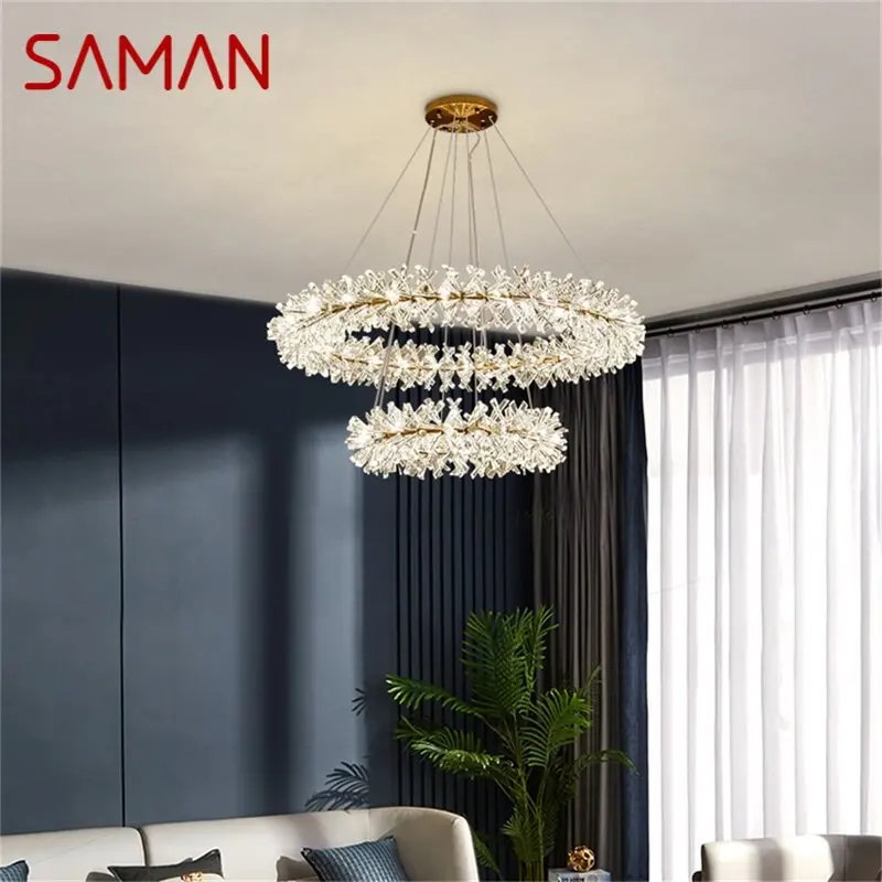 

SAMAN Chandelier Pendant Lamp Postmodern Creative Branch Home LED Light Fixture for Living Dining Room