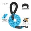Dog Harness and Leash Combo, Escape Proof No Pull Vest Harness, with 5 Feet Leash, Reflective Adjustable Soft Padded Pet Harness 2