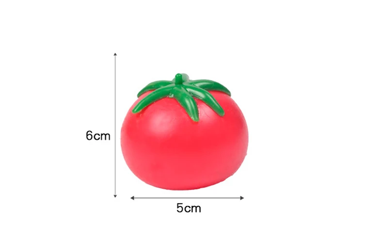 Tomaten-Quetschball Weiches Fidget-Sensorik-Spielzeug für ADHS Autismus Langsam Zurückfederndes Quetschspielzeug für Erwachsene Kinder Weihnachtsgeschenk – Detail 4
