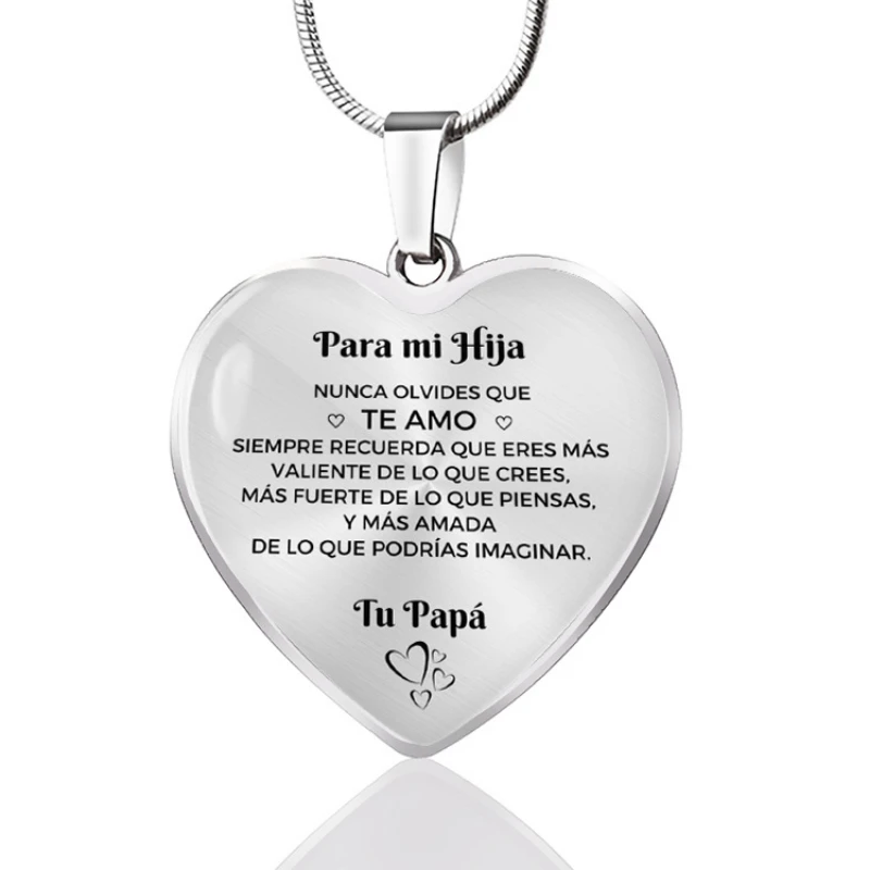 Para Mi Hija From Papa Gifts Spanish To My Daughter Keychain Inspirational Gift Birthday Graduation |
