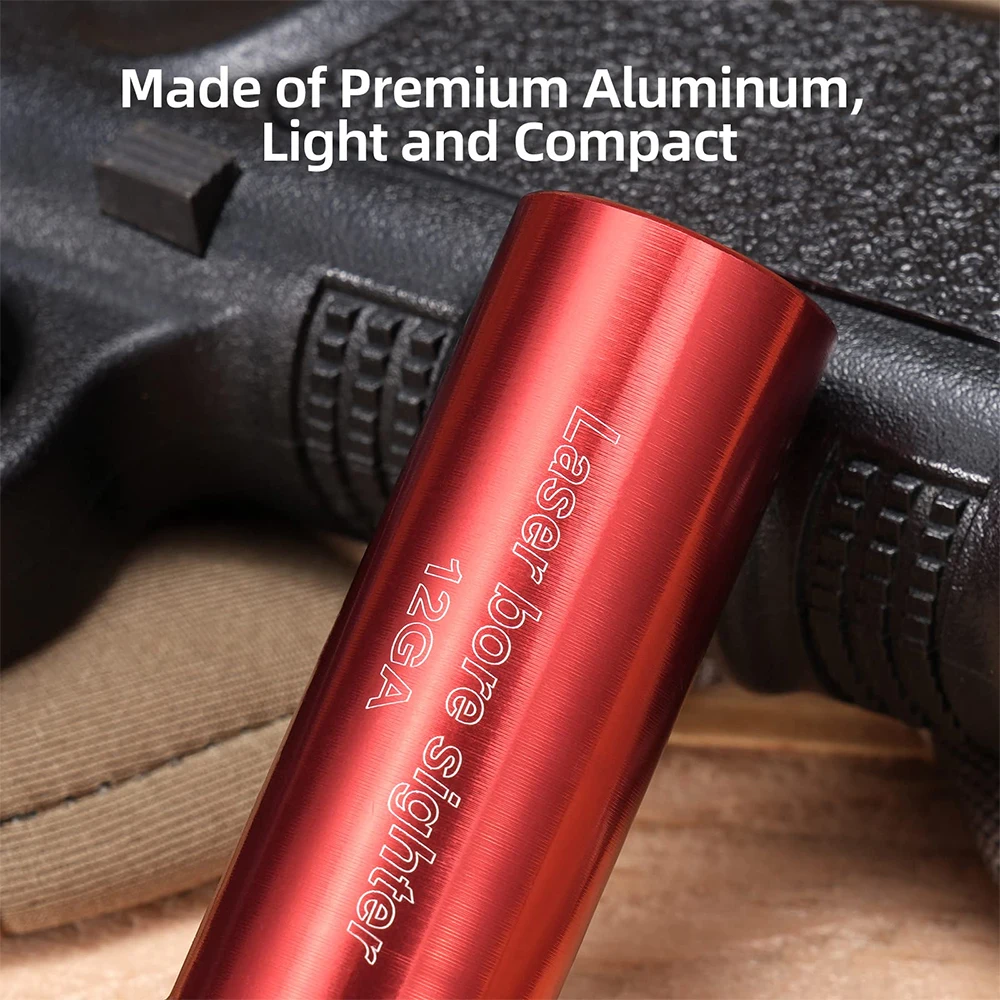 20GA12GA Bore Sight Laser Red Dot Boresighter Green Laser Calibrator Boresighter Pointer Tactical Zeroing Scope Accessory