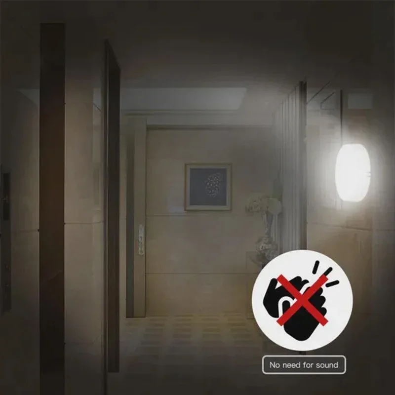 USB Charging Smart Sensor Lamp LED Human Body Induction Night Light Bedside Bedroom Home Corridor Lighting 8 LEDs Mini Wall Lamp
