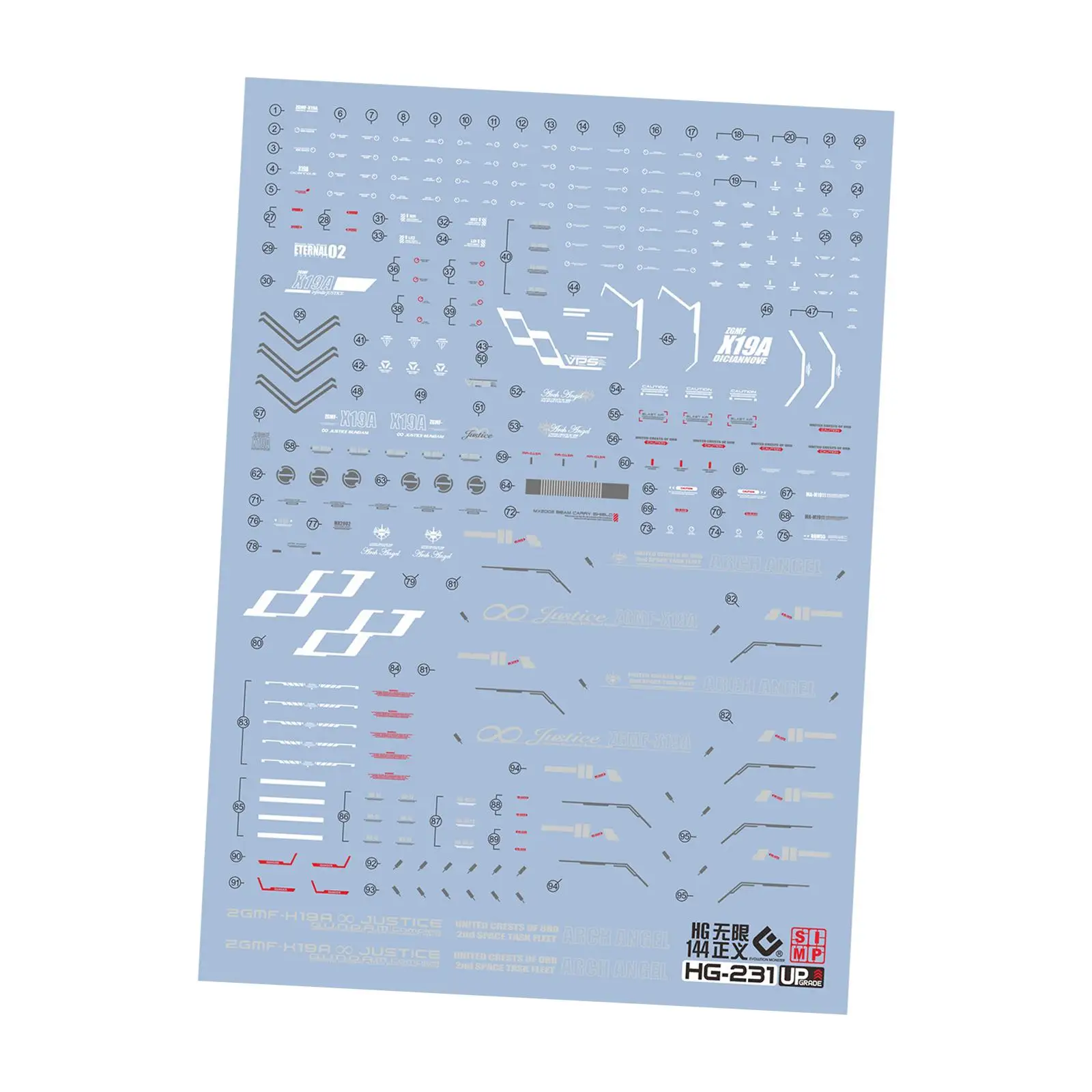 Model Paste Sticker DIY Modeling Model Accessory HG Model Decal for HG 1/144