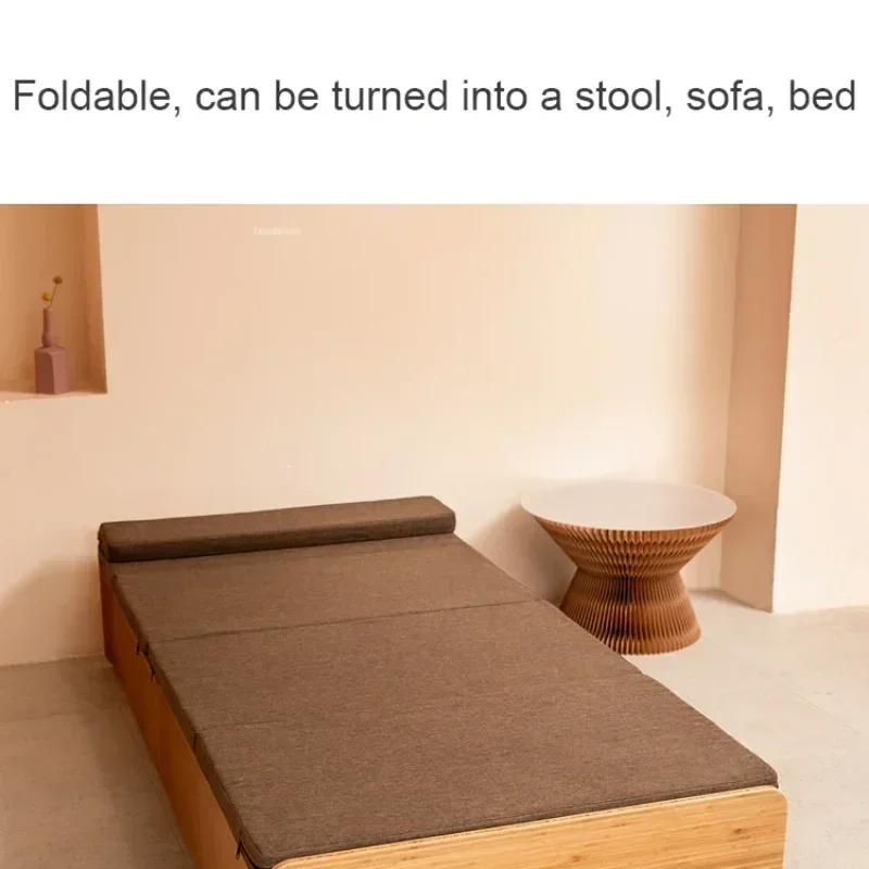 Multifunctional Invisible Office Lunch Break Bed Retractable Organ Kraft Paper Bed Foldable Living Room Furnitue Hidden Beds