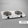110/220V Electric Burner Hotplate Coffee Heating Stove 2 Pots Heater Induction Cooker Stove Furnace Adjustable Temperature 2000W 4