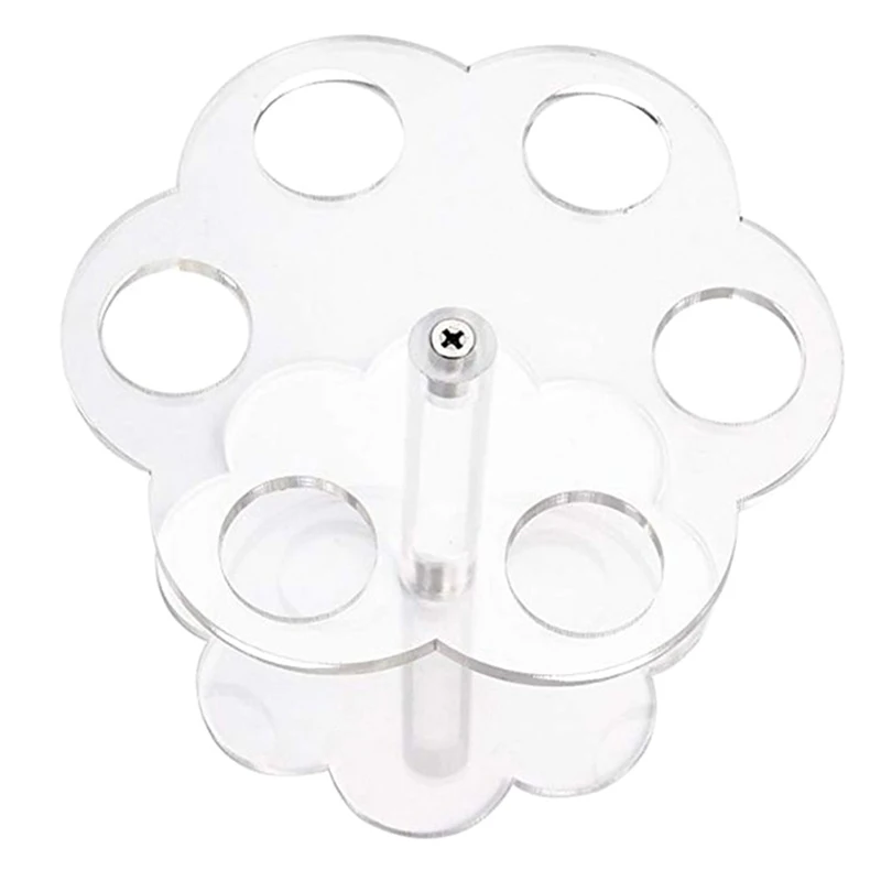 Acrylic Ice Cream Cone Stand Holder 1pcs 6 Holes ice cream cone holder