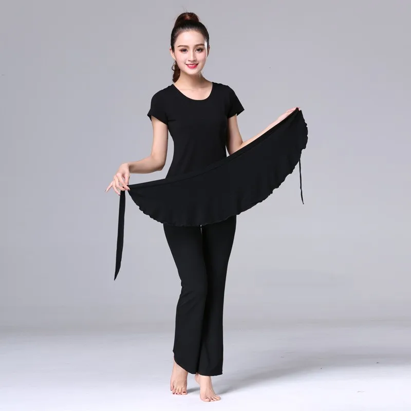 

Latin Dance Skirt Pants Women Adult Black Modal Spring Summer Autumn Dance Pants