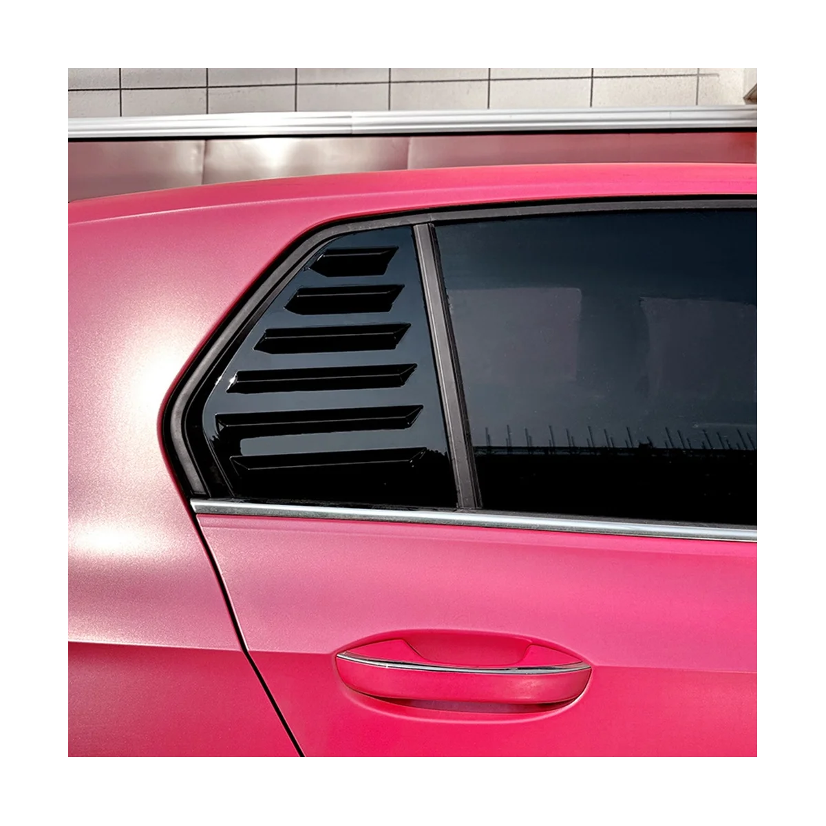 

Car Side Rear Window Blind Shutter Side Vent Cover Trim Decoration for 8 MK8