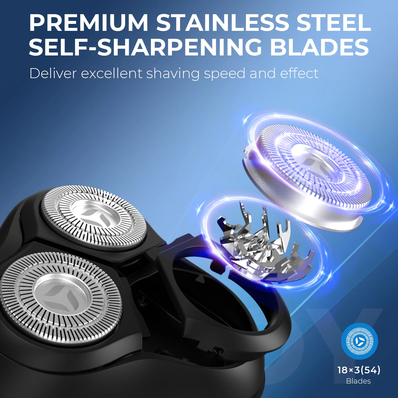 Electric Shaver Electric Razor Rotary Shaver Electrical Rotary Shaver Cordless Shaver Sejoy Electric Shaver for Men 3D Floating Blade Washable Type-C USB Rechargeable Beard Razor Trimmer Machine For Barber