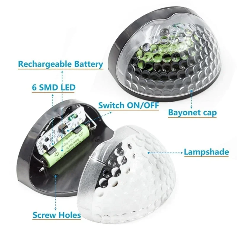 10 팩 LED 태양 빛 야외 벽 램프 에너지 정원 램프 방수 태양 울타리 램프 크리스마스 장식 꽃 Led 빛