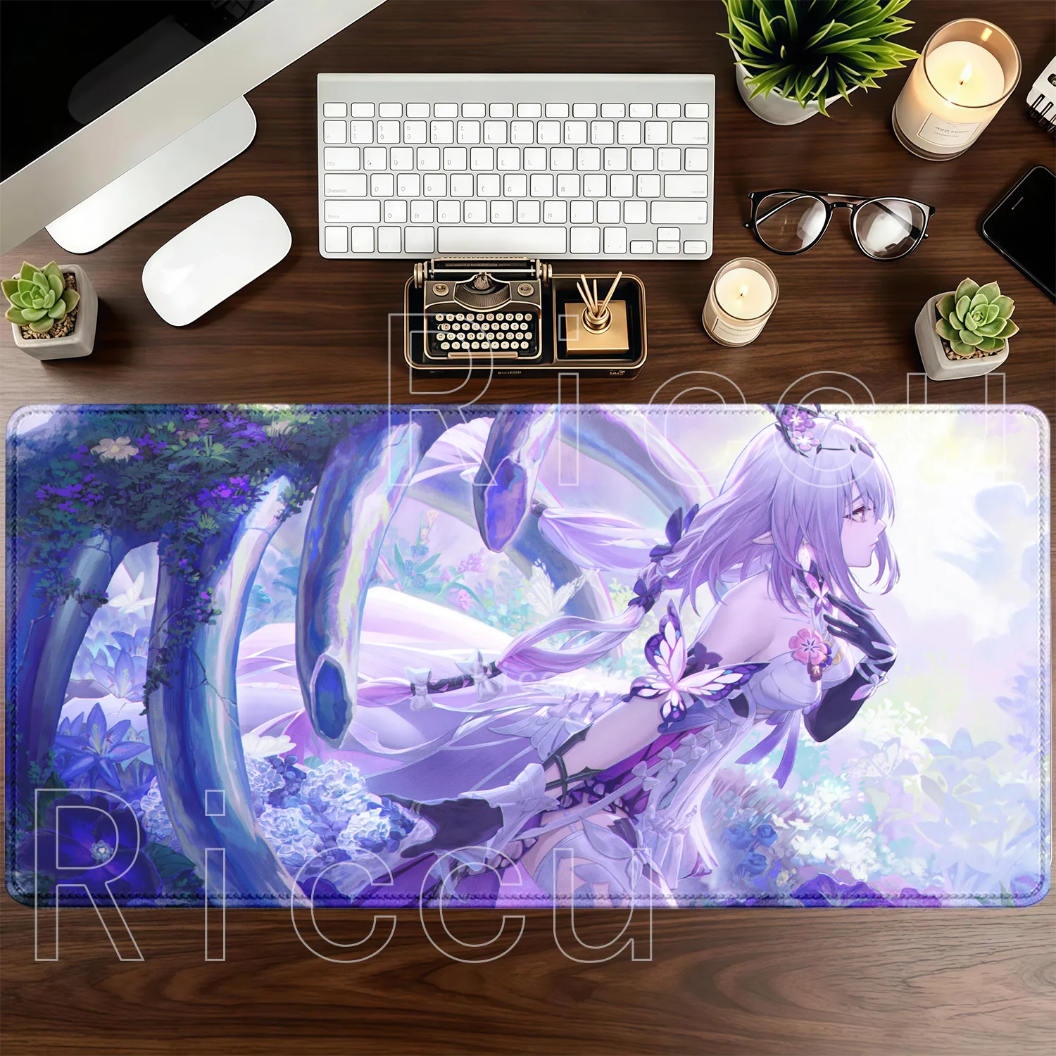 Anime Sexy Girl Large Gaming Mouse Pad with Nonslip Base - HD Printed Desk Mat