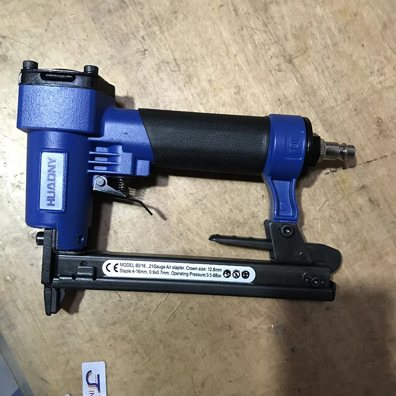 공압 네일 건, FS8016-A 에어 스테이플 건, 실내 스테이플러, 목공 프레이밍