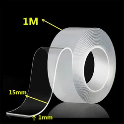 Nano Double - Sided Extra Strong Adhesive Tape - Waterproof & Cleanable (15mmx1M)