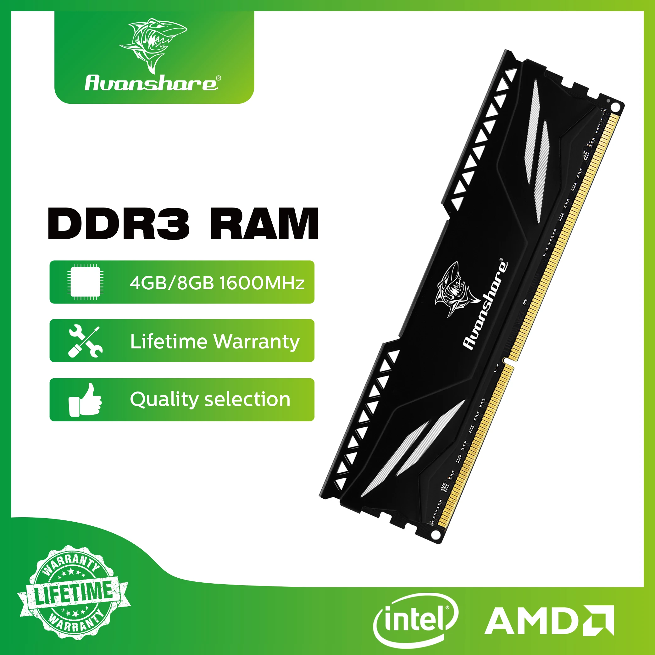 Tanio Avanshare Memoria Ram DDR3 4GB