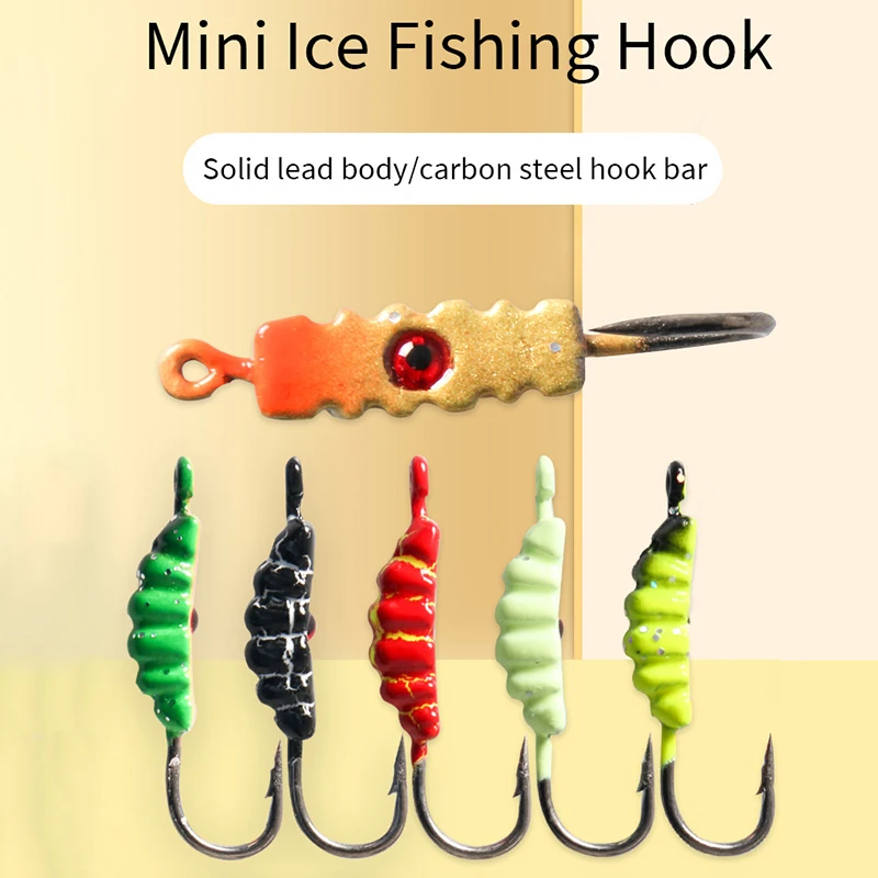 

1x крючок с свинцовой головкой для подледной рыбалки, 1,5 г, 25 мм