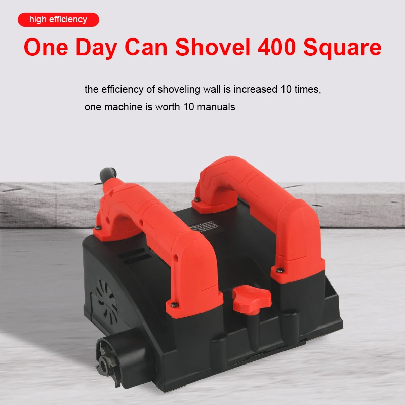 Wall Planing Machine Double Handle Design Wall Shoveling Machine Dust-free Old Wall Renovation Cement Rough Planing Machine 2