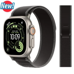 Trail Loop Nylon Sport Bracelet for Apple Watch - Durable and Stylish Strap (Charcoal - Natural)