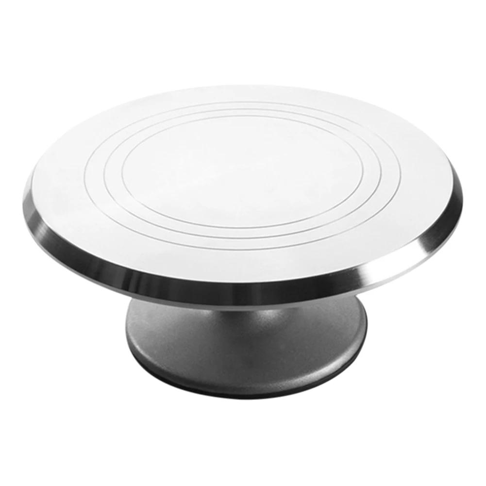 

Aluminium Alloy Revolving Cake Stand 12 Inch Rotating Cake Turntable for Cake Cake Cupcake Decorating Supplies