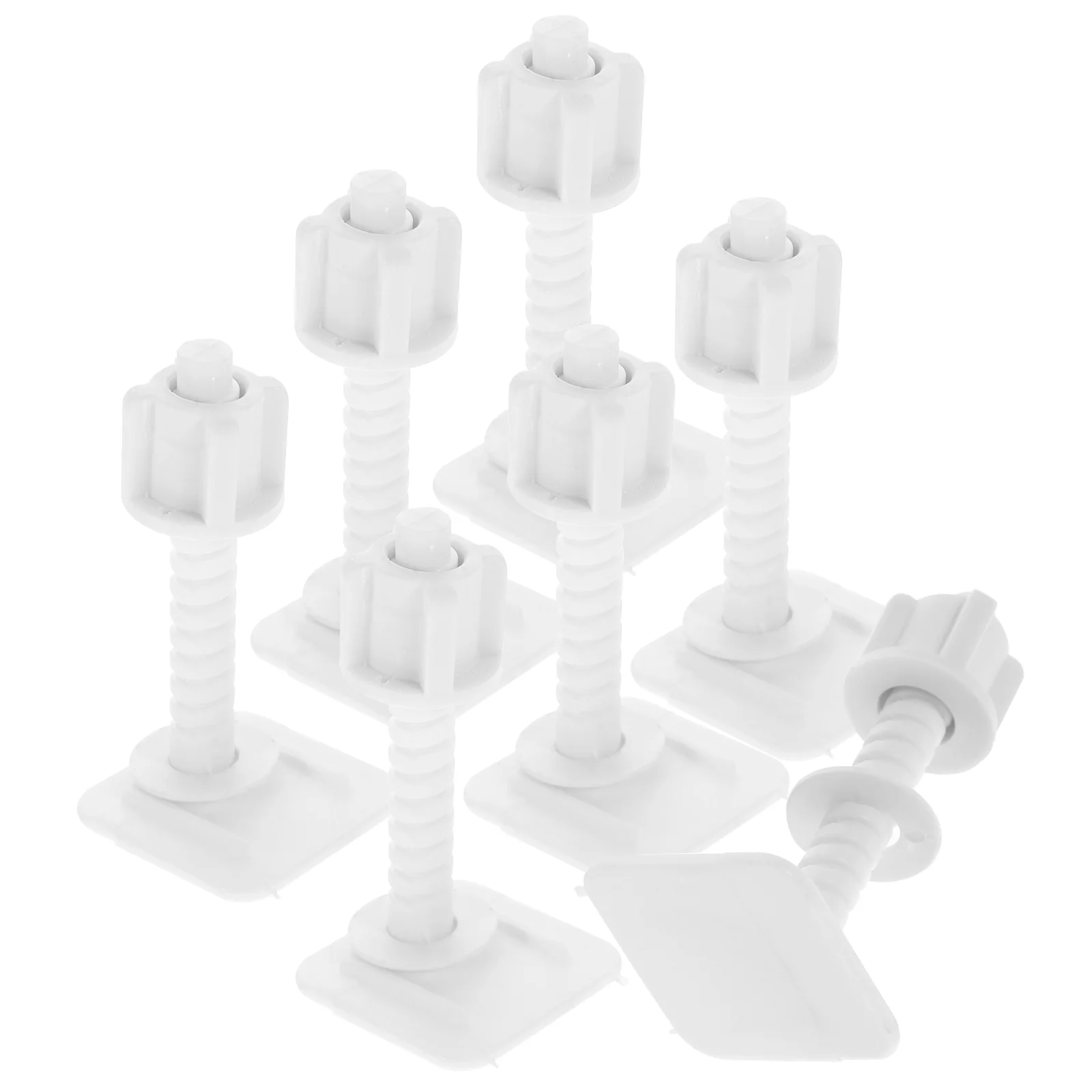 

4 Pairs Toilet Seat Screws Hinge Bolts Toilet Seat Replacement Repair Parts