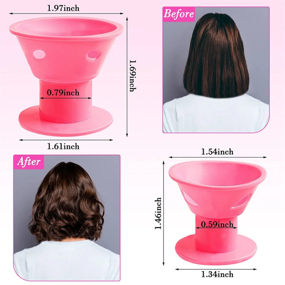 Heatless Hair Curlers No Heat Hair Rollers Soft Silicone Curls Sleeping Lazy Curling Rods Wave Formers Styling Tools 10pcs hair styling tool hair curling tools