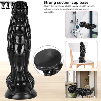 YIVCR 33.5cm*9.5cm Super Large Dragon Scales Thick Dildos Suction Cup Monster Anal Plug Sexy Toys  Sexy Dildos Prostate Massage 3
