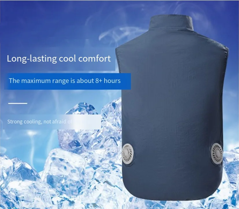 Description Picture 5 of itemSummer Usb Cooling Vest With Two Fan Men /women High Temperature Outdoors Work Clothes Hiking Fishing Air Conditioning Clothing
