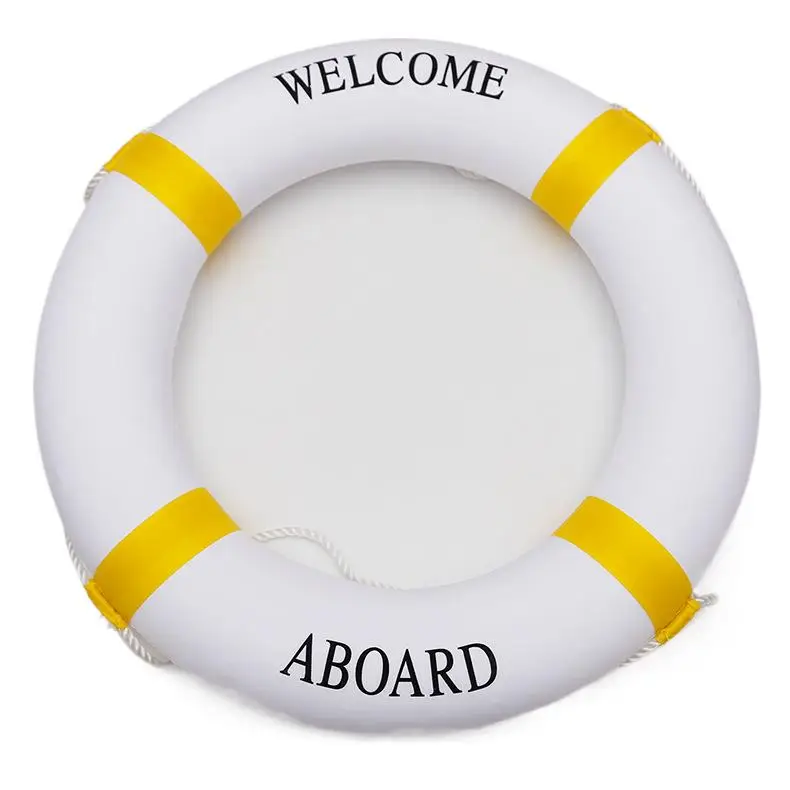 Colored Swim Ring Large Buoyancy Thickened Foam Mediterranean Flood Fighting Swim Float Water Surfing Safety Products Life Buoy