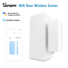 

SONOFF DW2 Sonoff Door Sensor Wireless Wifi Door Window Sensor Detector EWeLink App Notification Smart Home Security Alarm