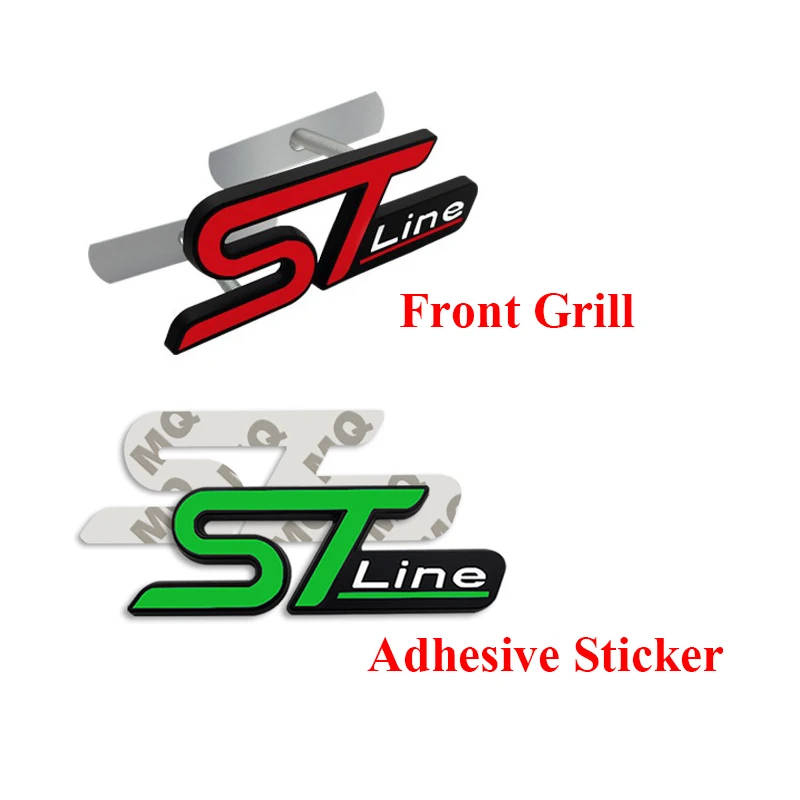 3D Metal Logo ST Line Badge Car Trunk Front Grill Emblem For Ford Focus MK4  PUMA Mondeo Kuga Fiesta ST Line Sticker Accessories - AliExpress