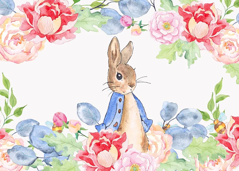 Easter Backdrops for Photography Party Bunny Rabbit Meadow Field Eggs Flowers Spring Background Decoration Peter Custom Backdrop camera cleaning kit Photo Studio Supplies