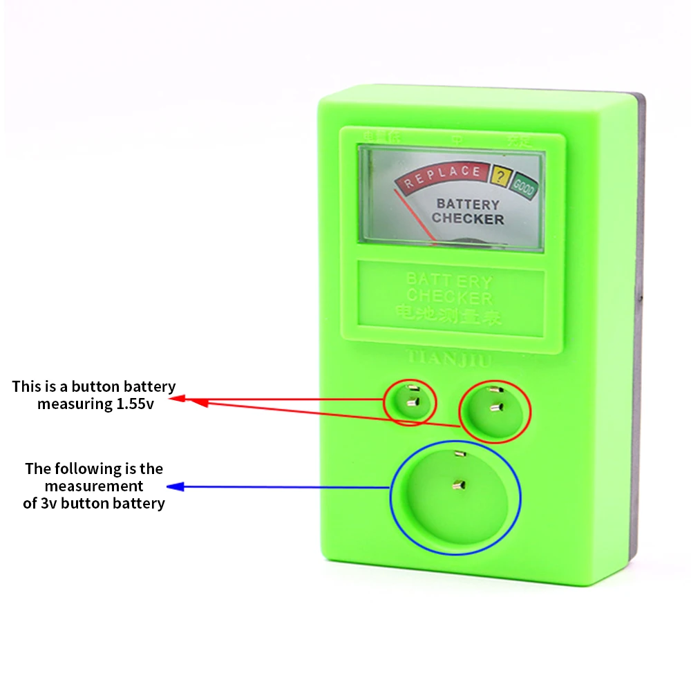 1.55V 3V Button Cell Battery Power Tester Electronic Tester Battery Meter Button Cell Measuring Instrument battery tester
