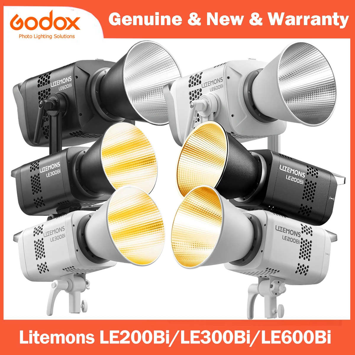 Godox 2-Pack Litemons LE300Bi LE300 Bi Luce Continua a LED 320W 2800K~6500K 58900 Lux/1m TLCI/CRI≈98 Controllo Bluetooth 11 Effetti FX Attacco Bowens Videolight per Vlog,YouTube,Fotografia (bianco Godox 2-Pack Litemons LE300Bi LE300 Bi Luce Continua a LED 320W 2800K~6500K 58900 Lux/1m TLCI/CRI≈98 Controllo Bluetooth 11 Effetti FX Attacco Bowens Videolight per Vlog,YouTube,Fotografia (bianco
