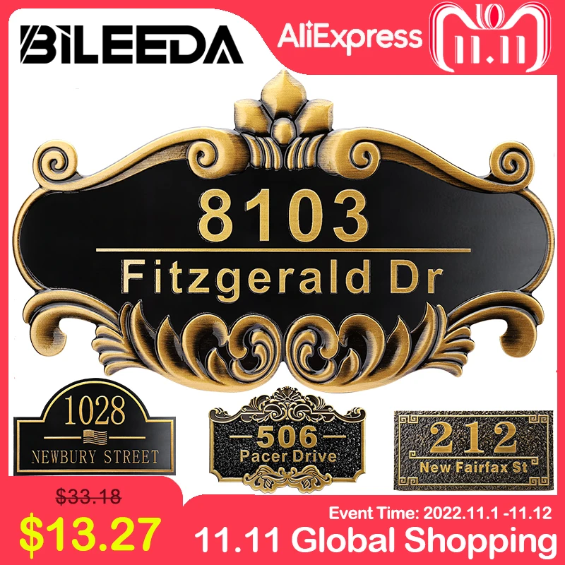 Custom Made Address Plaque 12