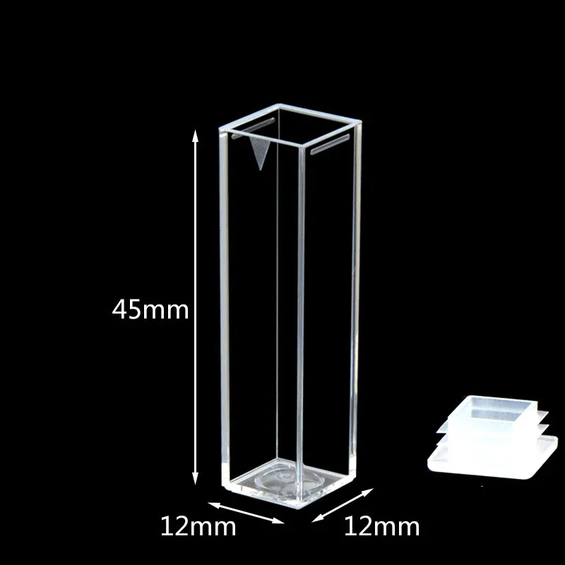 Plastic cuvette DTS0012 particle size sample cell particle size imported 3.5ml Four side light transmission