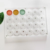 New EMPTY Magnetic Eyeshadow Palette DIY Acrylic All Transparent Elegant Eye Shadow Makeup Palette 26mm*24 holes 1