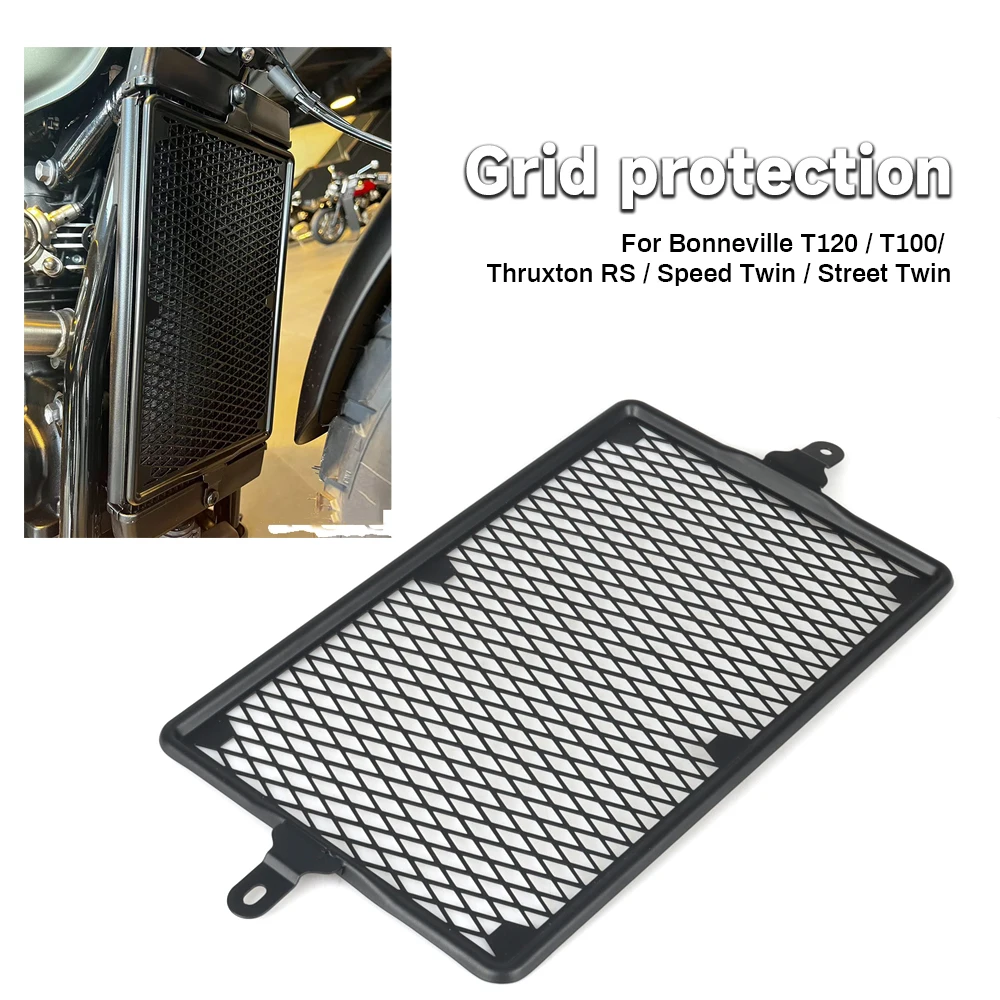 

New Motorcycle For Street Twin Speed Twin Radiator Grille Guard Protector Cover For Bonneville T100 T120 Thruxton RS