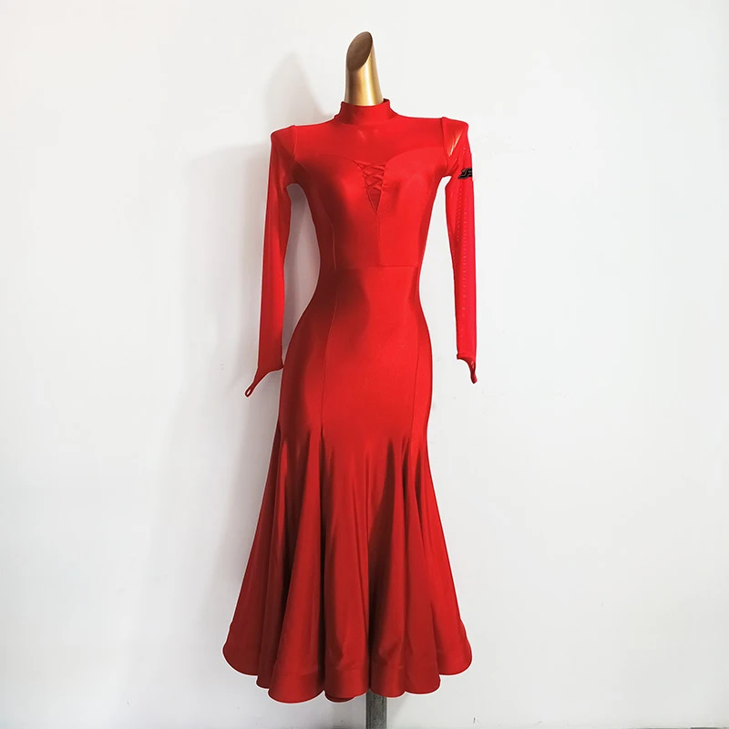 New Sexy Modern Dance Skirts National Standard Women Ballroom Dance Dresses Waltz Performance Costumes T008 women dance skirt