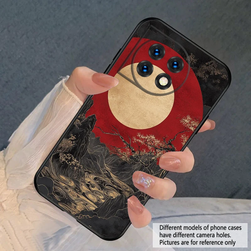 Sunset Black River Silicone Soft Phone Case