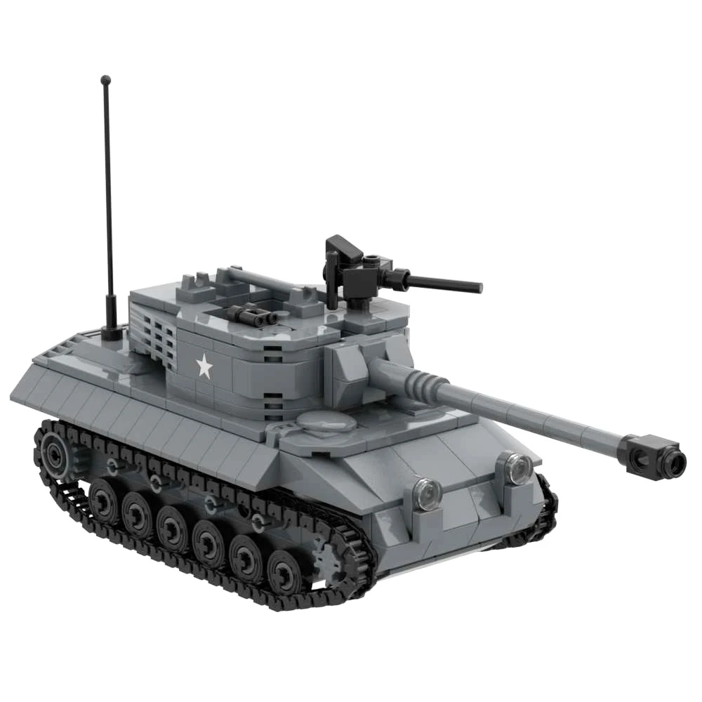 미 육군 탱크 M36 잭슨 M18 Hellcat 파괴자 M24 M26 M7 사제 105mm 곡사포 패튼 M60 M41 군사 빌딩 블록 장난감