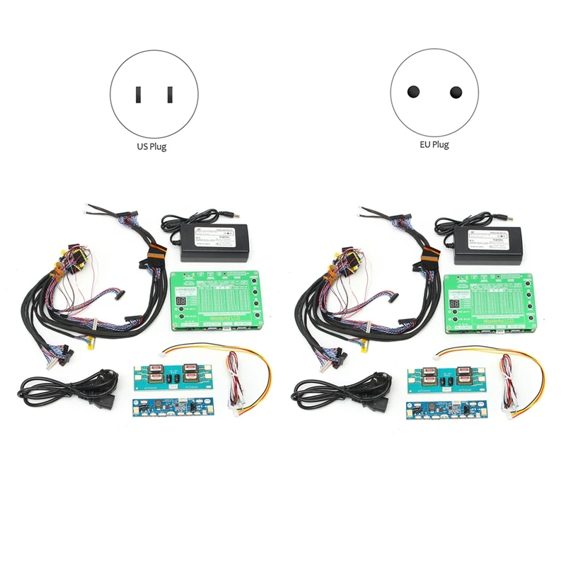 노트북 LCD LED 테스트 스크린 테스터, Lvds 케이블, 인버터 도구 키트 패널, 14PCs, 신제품