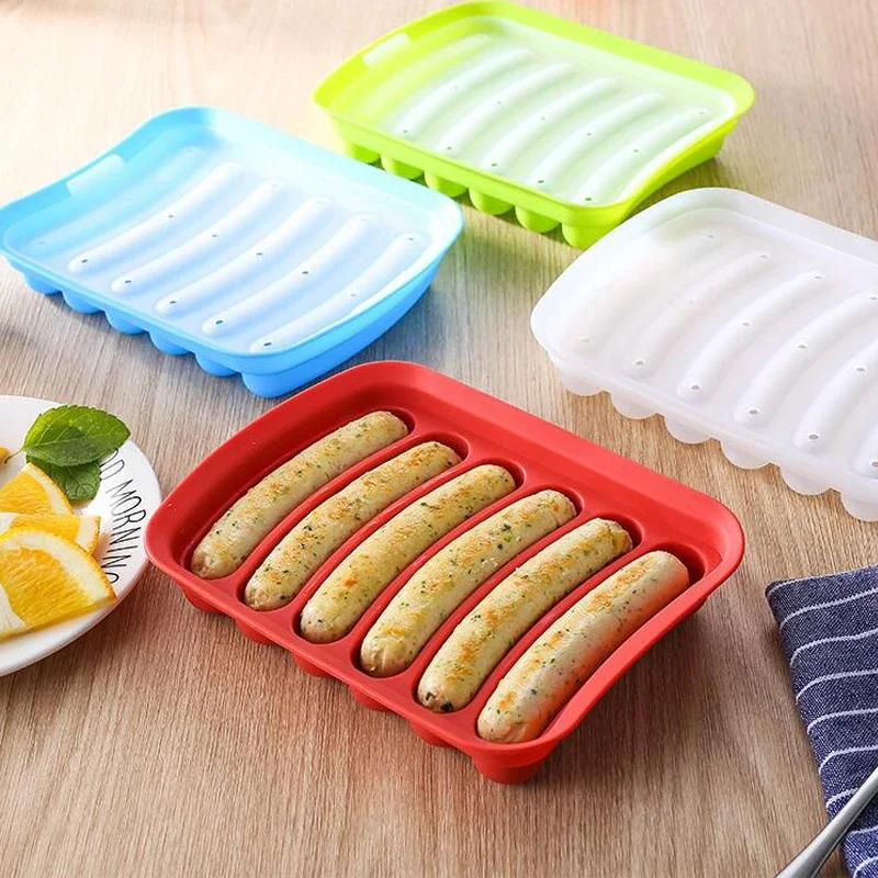 6 In 1 Sausage Machine DIY Mold Making Hot Dog Handmade Ham Silicone Mold Baby Food Machine Kitchen Cooking Gadgets