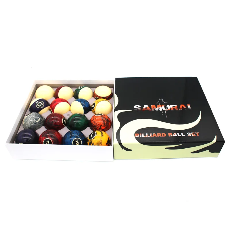 Billiard Ball 57.2mm Marblized Billiard Pool Ball Set 2-1/4inch