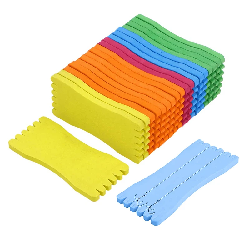10 bobines en mousse pour enrouleur ligne de pêche, support montage et accessoires canne, couleurs aléatoires