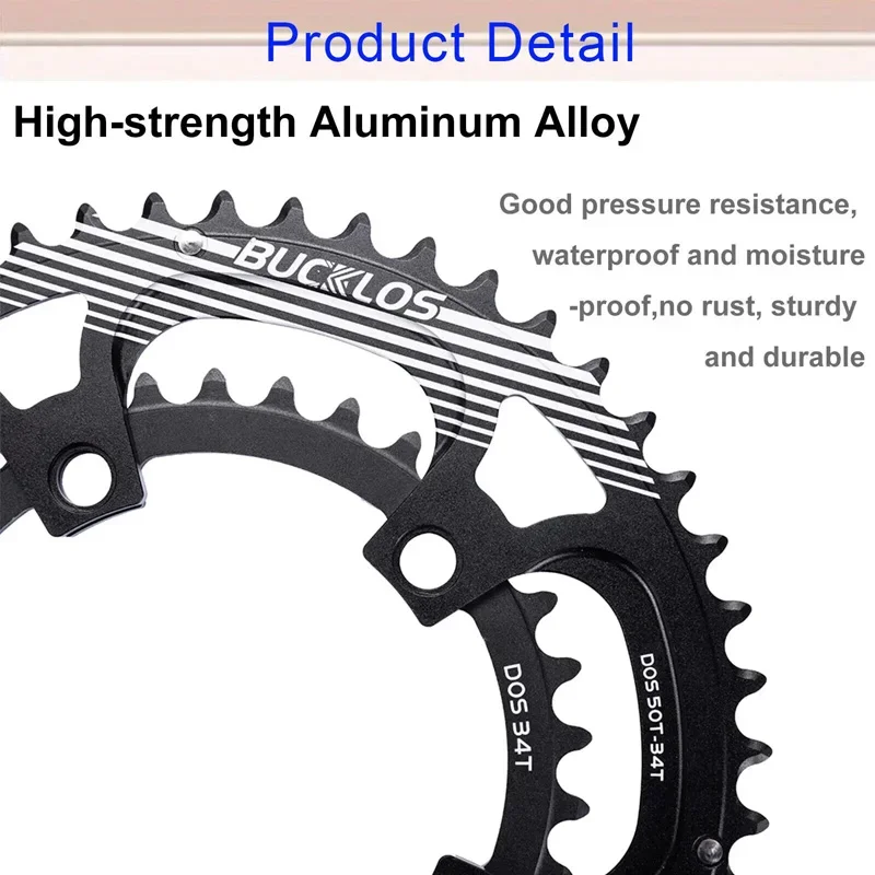 110 BCD Chainring 34T 36T 39T 50T 52T 53T Narrow Wide Star Road Bike Crown 5 Bol