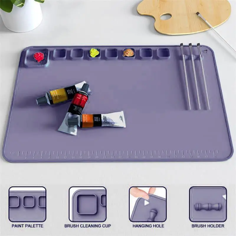

Silicone Painting Mat Mat For Nonstick Nonskid Painting Art Clay DIY Creations Kids Non Slip Non Stick Silicone Painting Mat