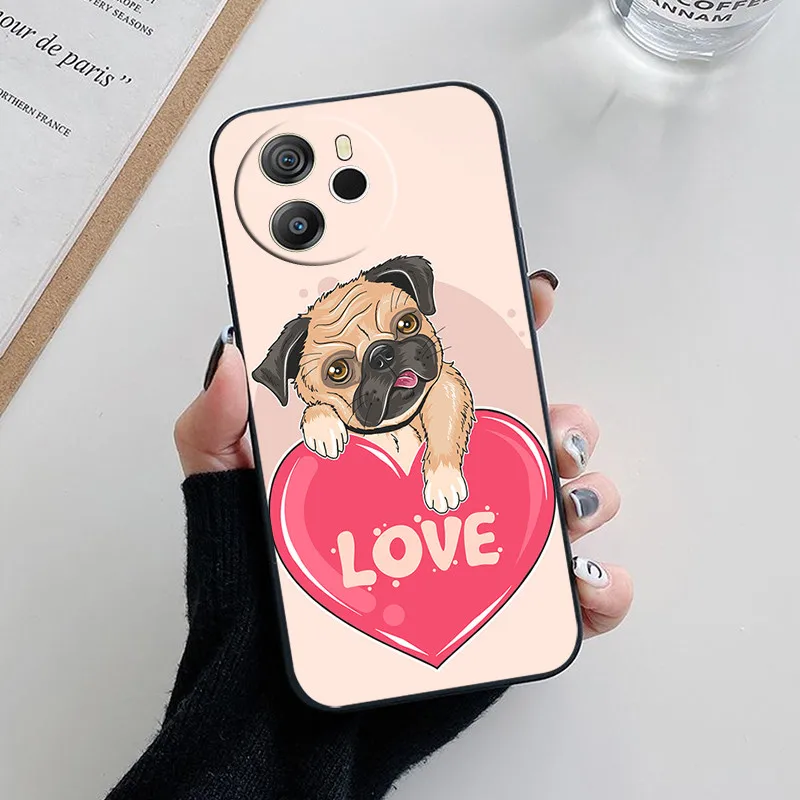 Cute Cartoon Soft Silicone Back Case - Fashionable Phone Cover Etui s