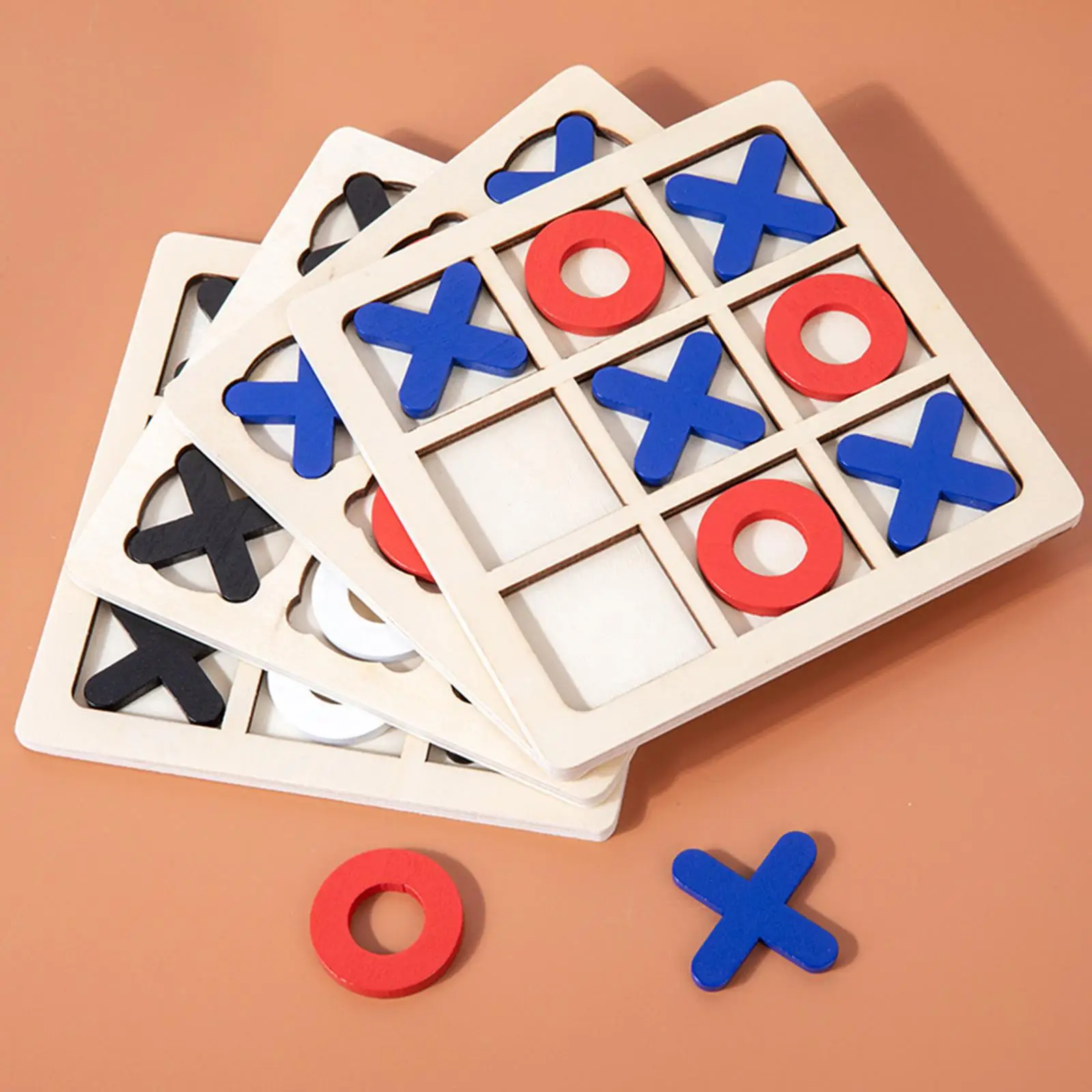 Wooden Tic TAC Toe for Kids Adults Traditional Travel Games Educational Toys