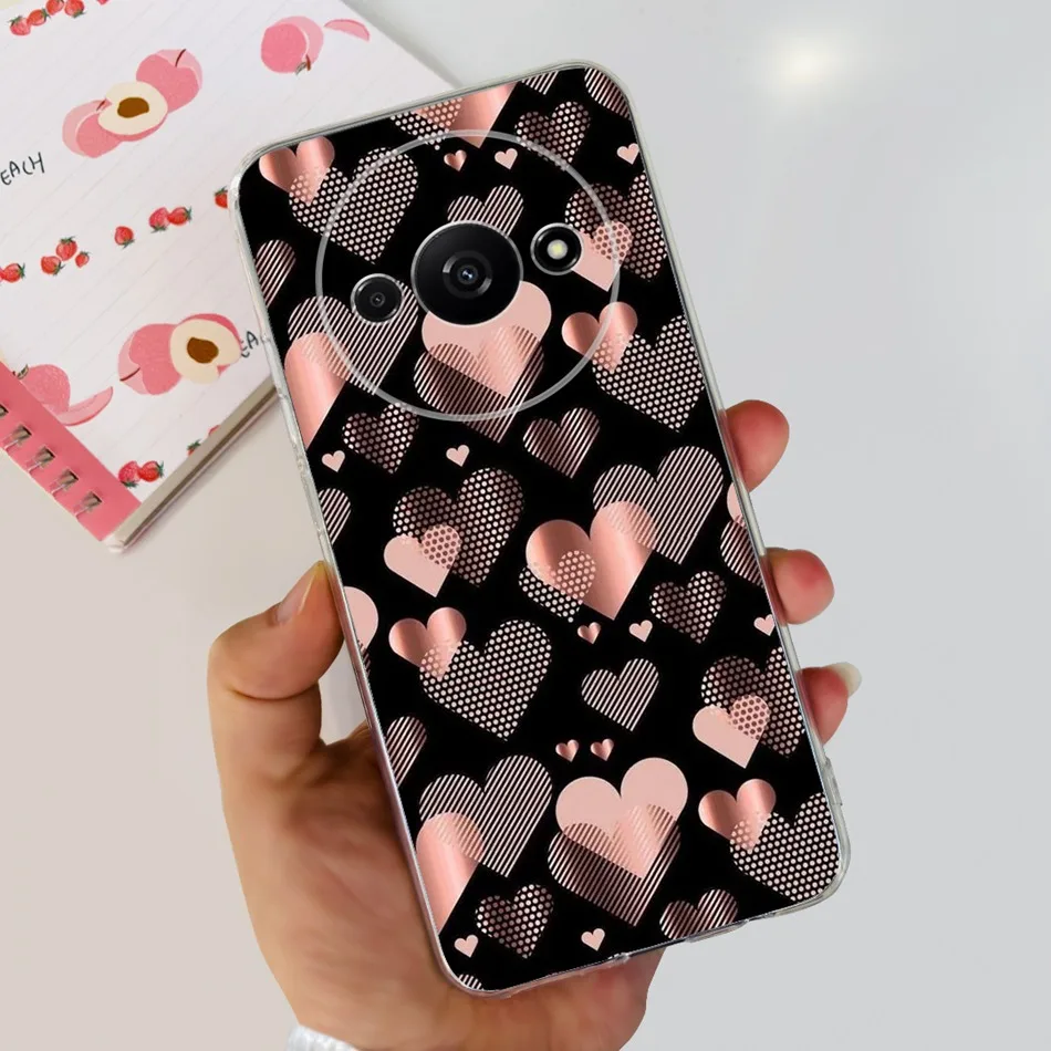 Elegant Printing Soft Silicone Clear TPU Slim Phone Case